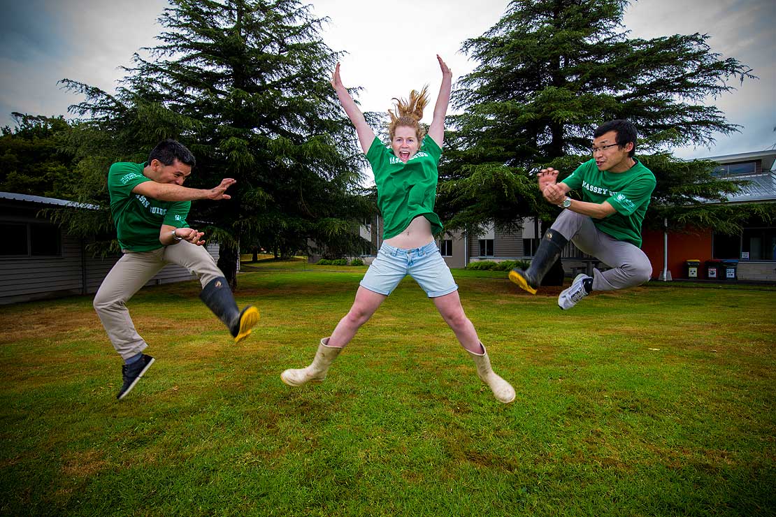 Gumboots galore for O Week world record Massey University